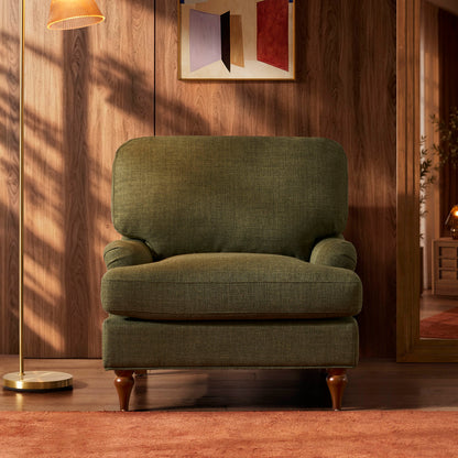 Hampshire Armchair - Woven Pine Green