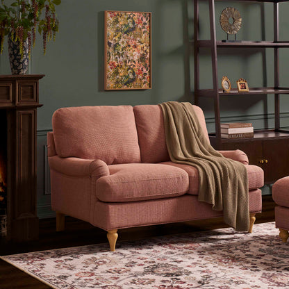 Hampshire Compact 2 Seater Sofa - Rose