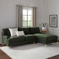 Hampshire Right Hand Chaise Sofa - Dark Olive