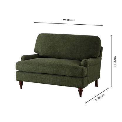 Hampshire Loveseat - Woven Pine Green