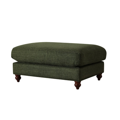 Hampshire Pouffe - Woven Pine Green