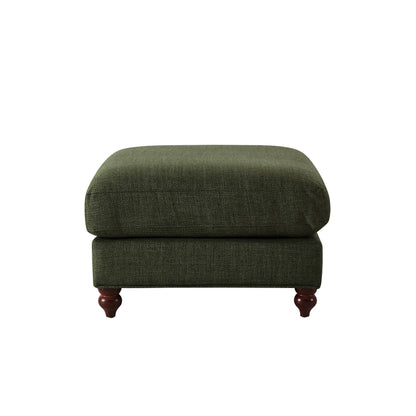 Hampshire Pouffe - Woven Pine Green
