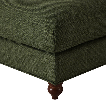 Hampshire Pouffe - Woven Pine Green