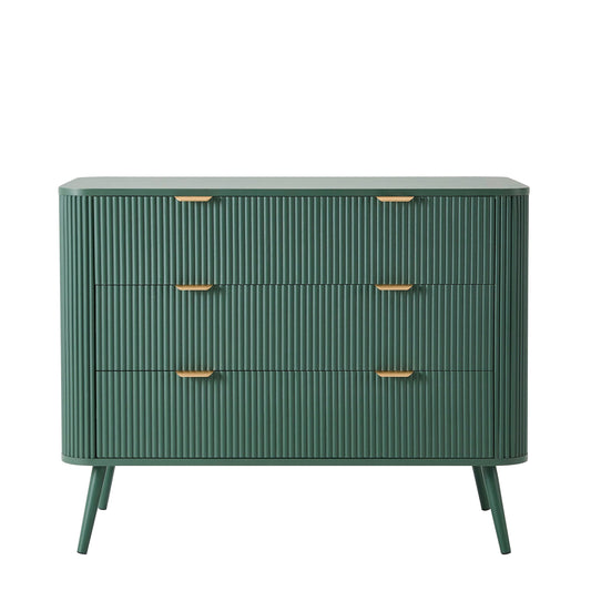 Hattie 3 Drawer Chest - Dark Green