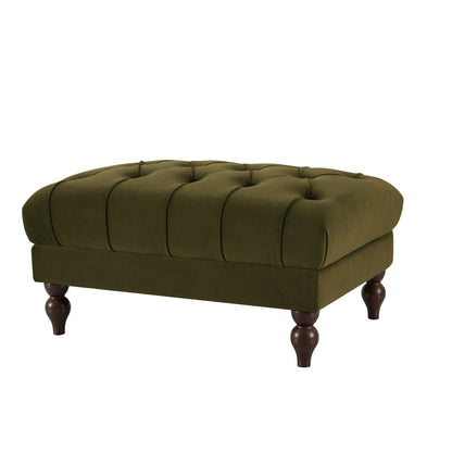 Hebden Pouffe - Muted Moss