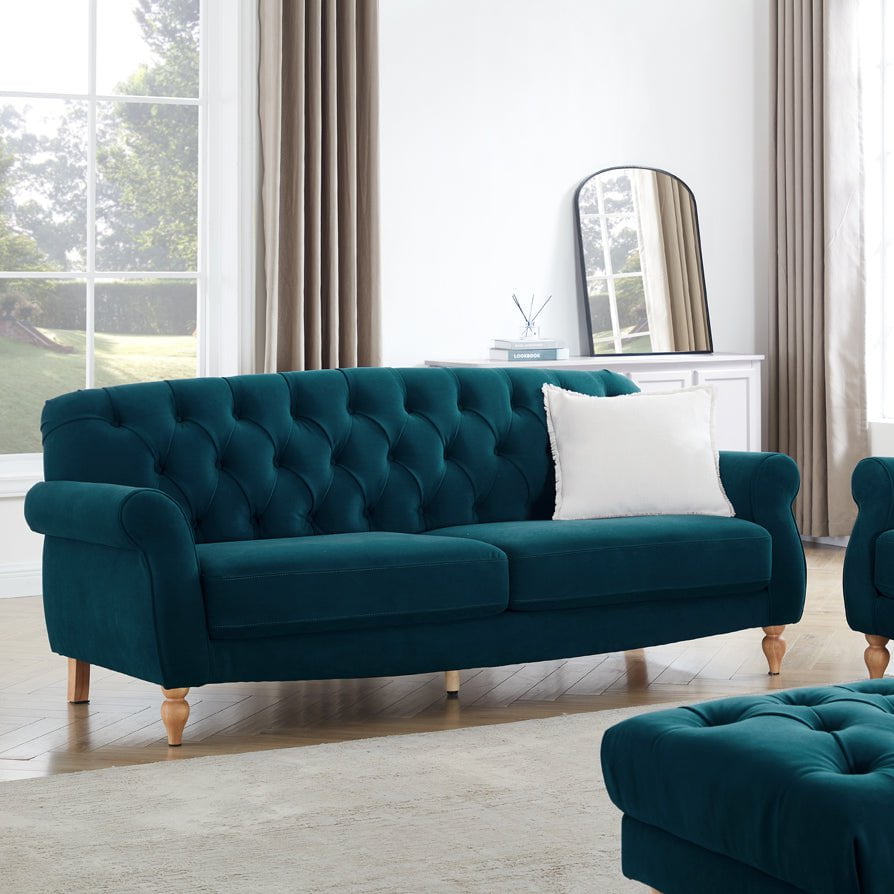 Hebden 3 Seater Sofa - Teal – DUSK