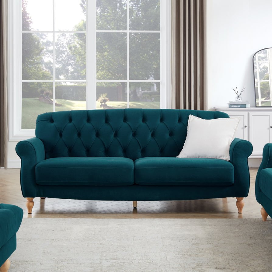 Hebden 3 Seater Sofa - Teal – DUSK