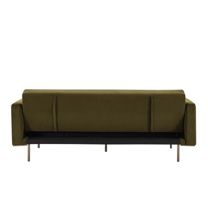 Hudson Click Clack Sofa Bed - Muted Moss