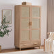 Isla 2 Door Wardrobe with Drawers - Natural