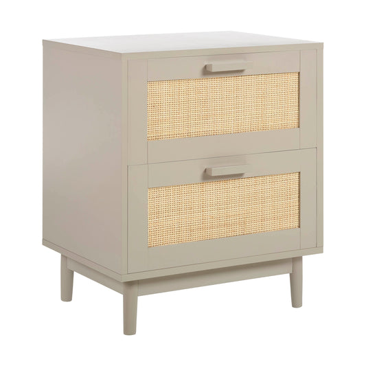 Isla Bedside Table - Taupe