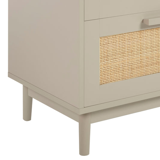 Isla Bedside Table - Taupe