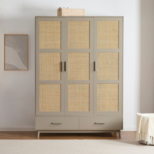 Isla 3 Door Wardrobe - Taupe