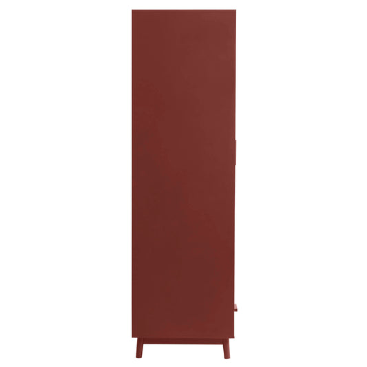 Isla 2 Door Wardrobe - Burnt Red