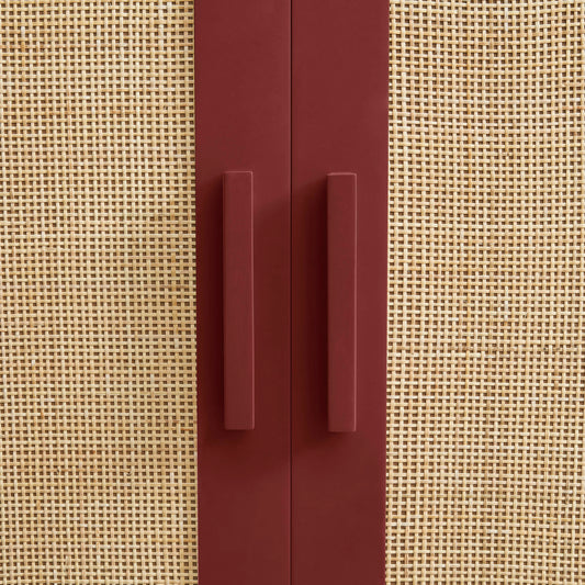 Isla 2 Door Wardrobe - Burnt Red