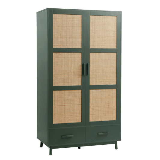 Isla 2 Door Wardrobe - Forest Green