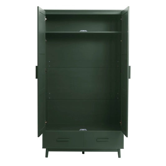 Isla 2 Door Wardrobe - Forest Green