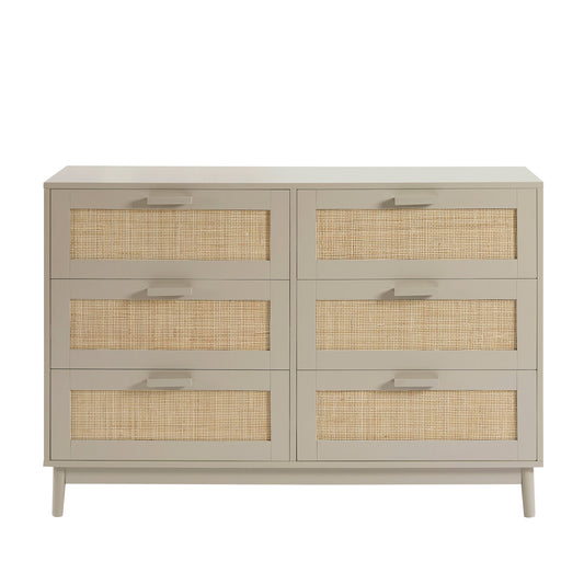 Isla 6 Drawer Chest - Taupe