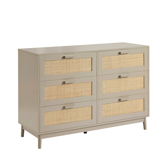 Isla 6 Drawer Chest - Taupe