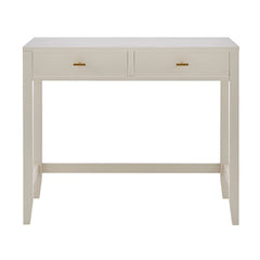 Poppy Console Dressing Table - Stone/Gold