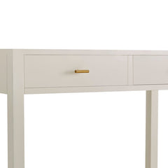 Poppy Console Dressing Table - Stone/Gold