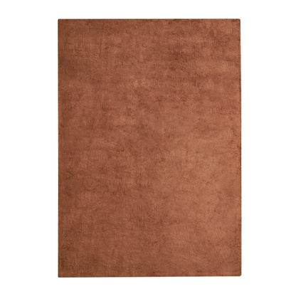 Kayla Plain Viscose Loop Rug - Burnt Orange