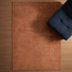 Kayla Plain Viscose Loop Rug - Burnt Orange