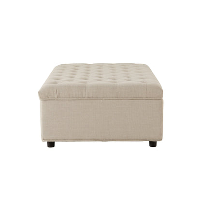 Kennadi Small Double Pouffe Sofa Bed - Beige