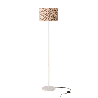Leopard Print Floor Shade - Natural/Brown