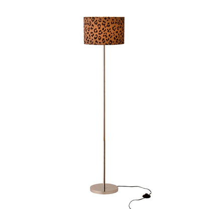 Leopard Print Floor Shade - Natural/Brown