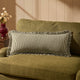 Lulu Cotton Frill Stripe Edge Sofa Cushion Cover - Forest Green
