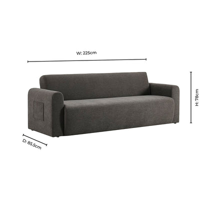 Madera Sofa Bed - Chenille Ash Grey