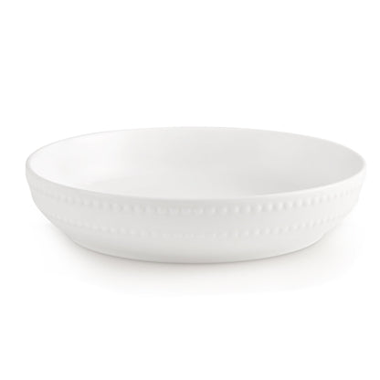 Margalo Beaded Serving Bowl - White