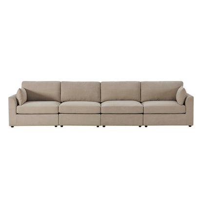 Miami 4 Seater Sofa - Chenille Oatmeal