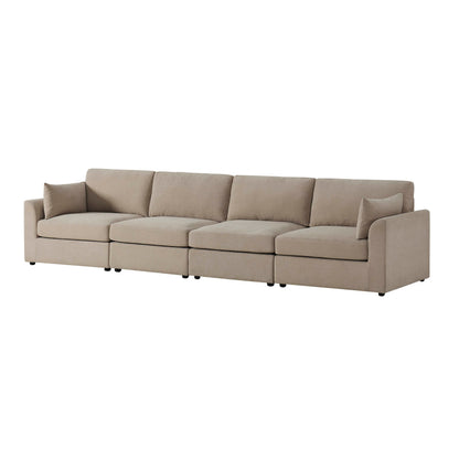 Miami 4 Seater Sofa - Chenille Oatmeal