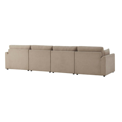 Miami 4 Seater Sofa - Chenille Oatmeal