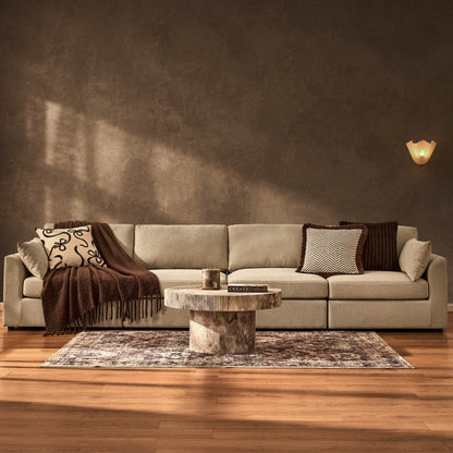 Miami 4 Seater Sofa - Chenille Oatmeal
