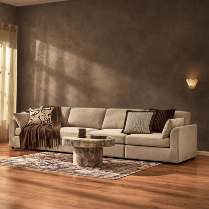 Miami 4 Seater Sofa - Chenille Oatmeal