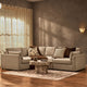 Miami Left Hand Small L-Shape Sofa - Chenille Oatmeal
