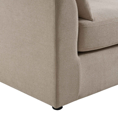 Miami Right Hand Large L-Shape Sofa - Chenille Oatmeal