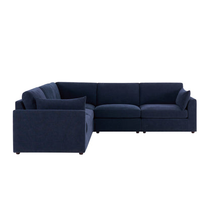 Miami Right Hand Corner Sofa - Chenille Navy