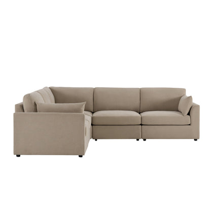 Miami Right Hand Corner Sofa - Chenille Oatmeal