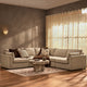 Miami Right Hand Corner Sofa - Chenille Oatmeal