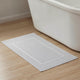 Milos Plain Picture Frame Bath Mat - Dove Grey