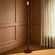 Mix and Match Floor Lamp Base Bobbin - Dark Wood