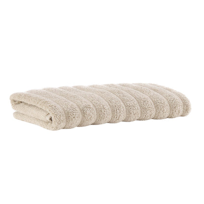 Monaco Plush Ribbed Cotton Towel Collection - Mushroom