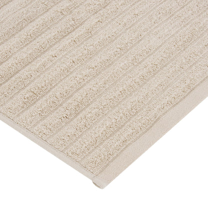 Monaco Plush Ribbed Cotton Towel Collection - Mushroom