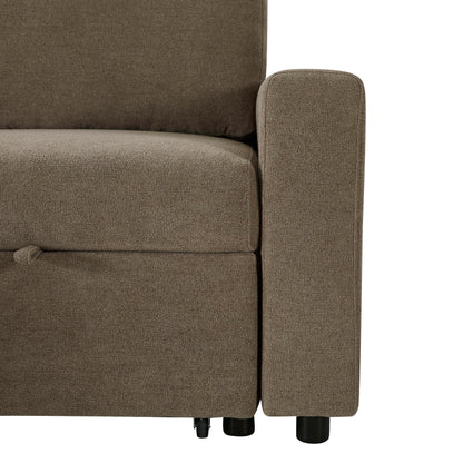 Monroe Sofa Bed - Chenille mushroom