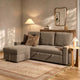 Monroe Sofa Bed - Chenille mushroom