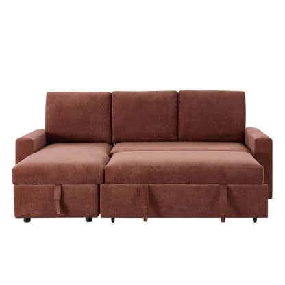 Monroe Sofa Bed - Chenille Dark Rust