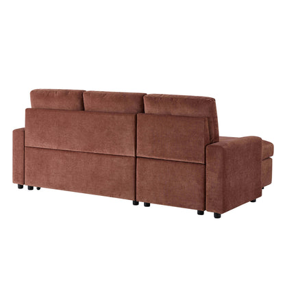 Monroe Sofa Bed - Chenille Dark Rust